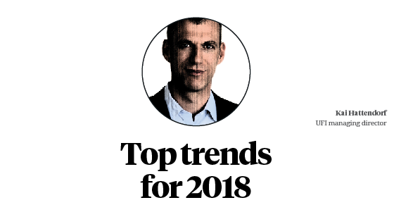 UFI’s five trends to watch in 2018