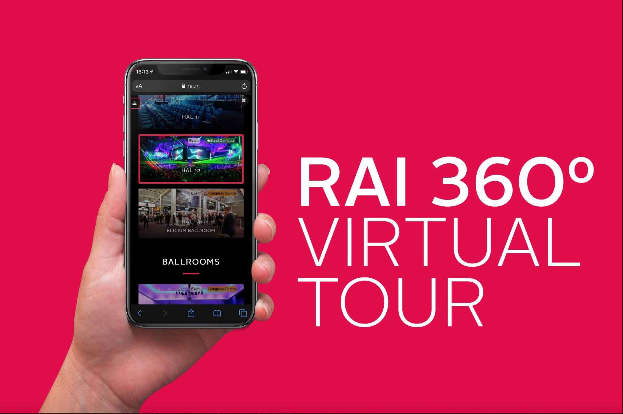 Virtual tours of RAI Amsterdam now available with new tool