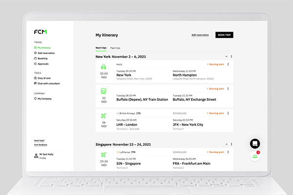 FCM previews revamped travel management platform