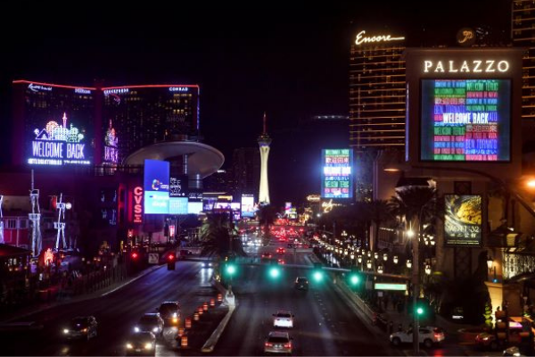 Las Vegas celebrates return of international travellers