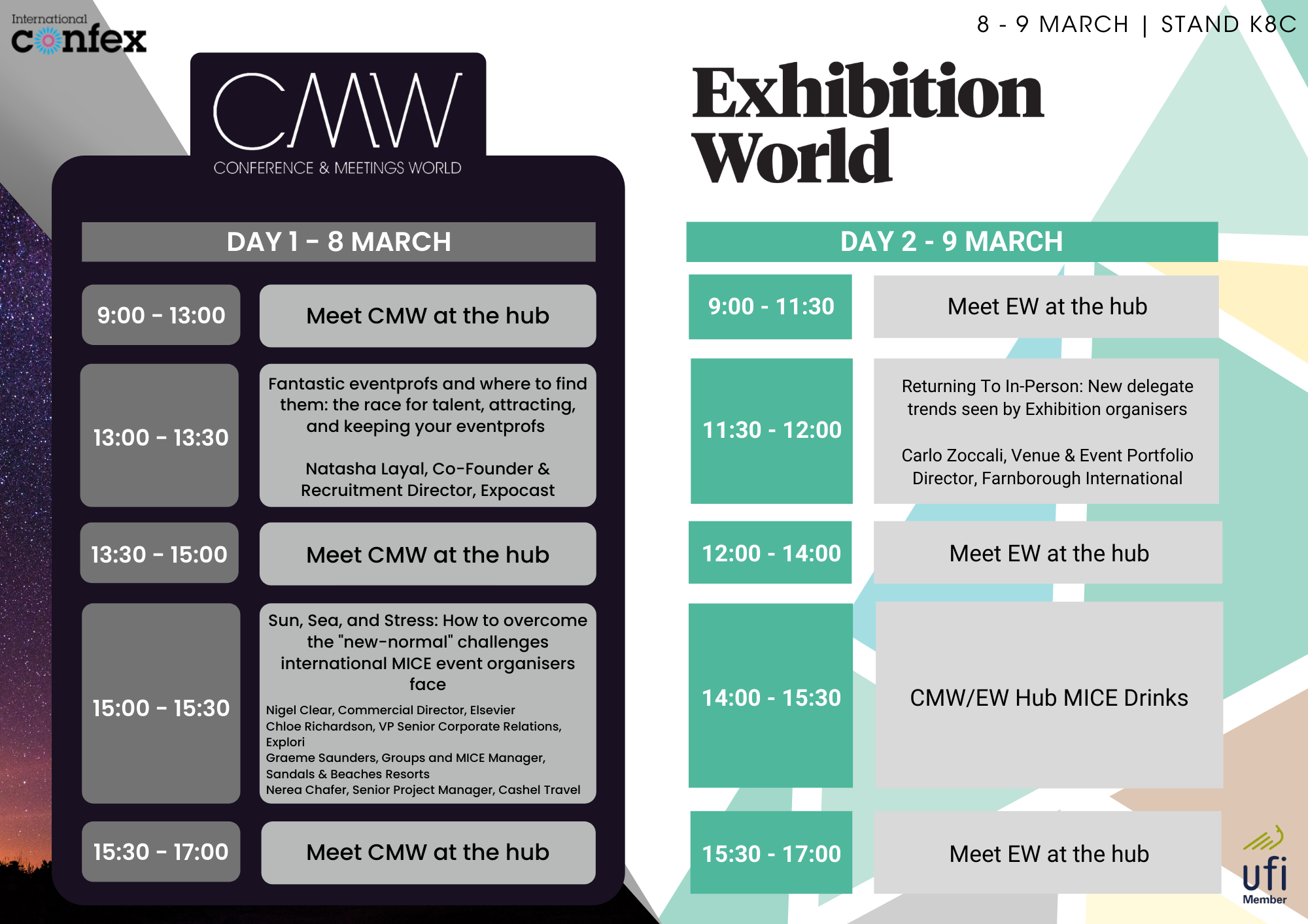 EW events at International Confex