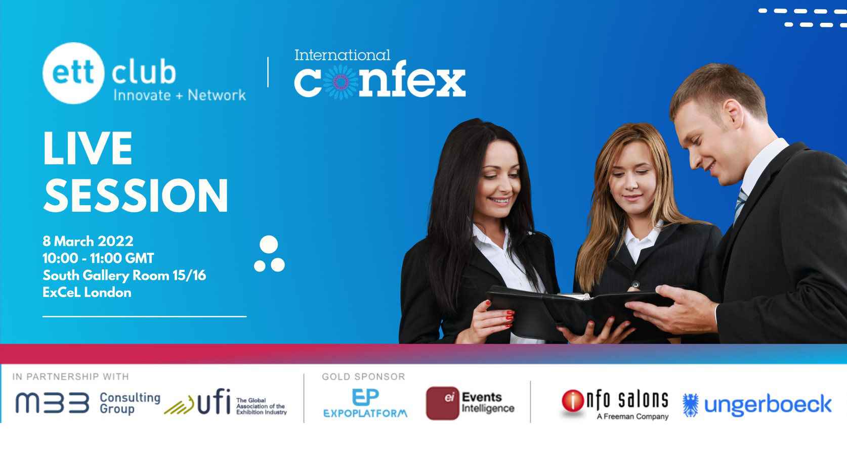 Register for the ETT free LIVE Session at International Confex, 8 March