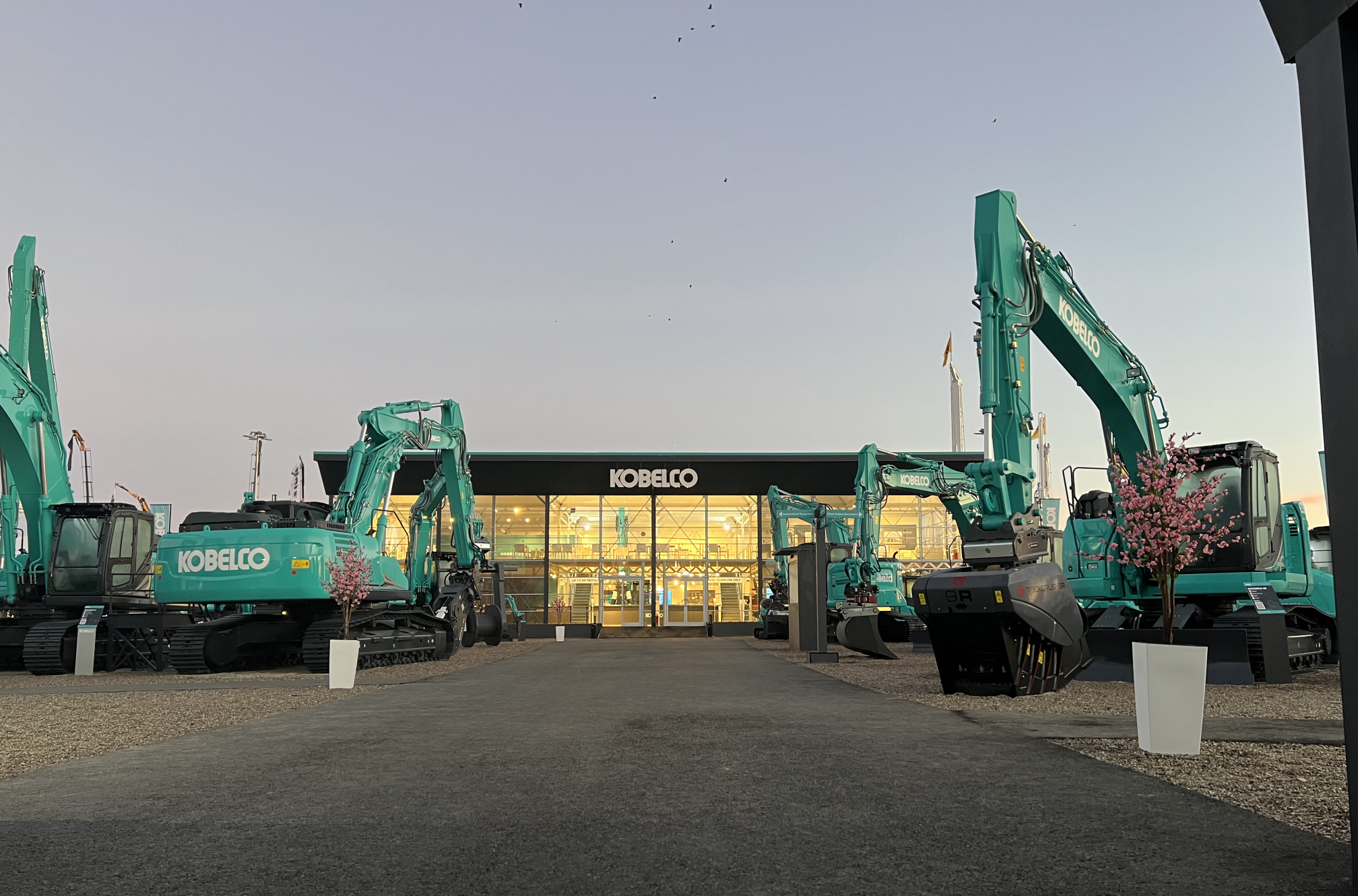 EPM installs events world-first with a 21-ton excavator inside of a main building