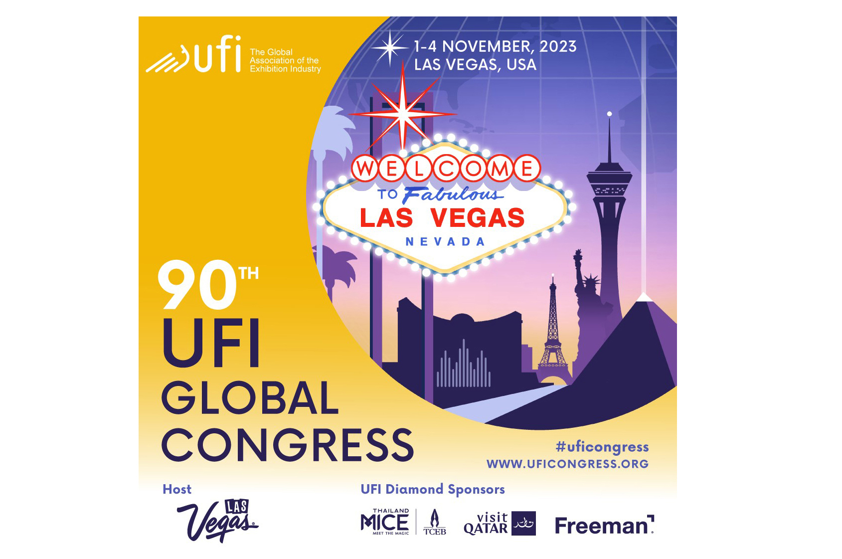 Registration open for UFI 90th Global Congress in Las Vegas in November