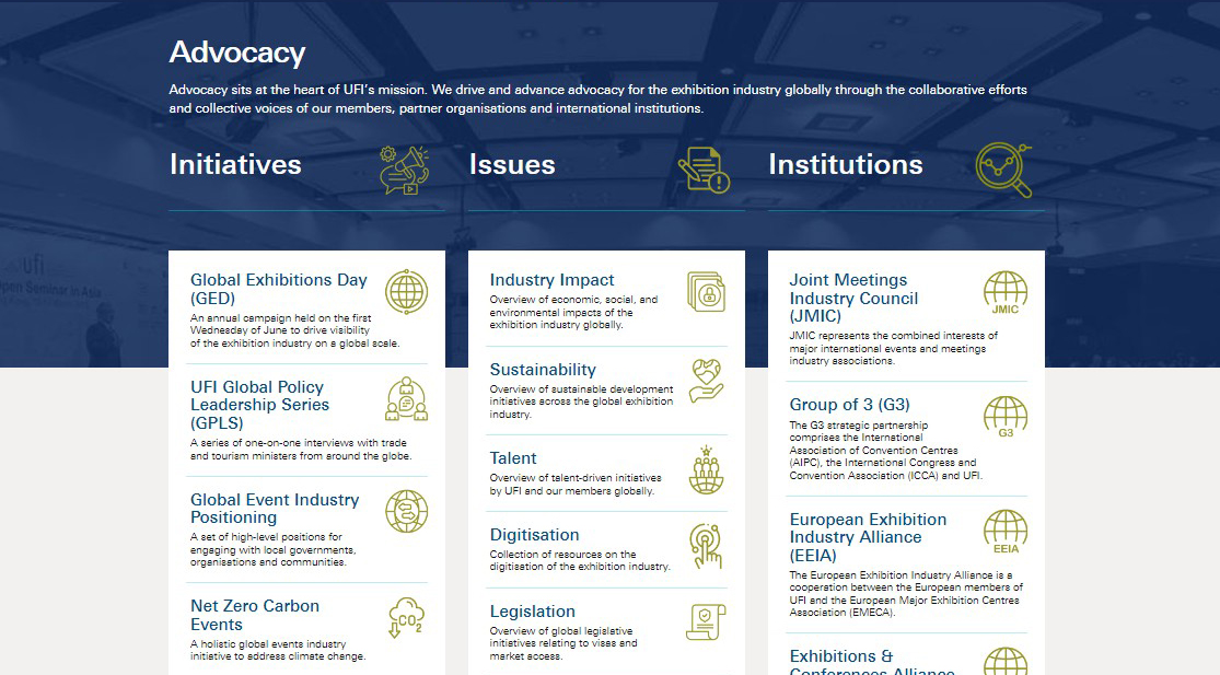 UFI launches dedicated advocacy portal