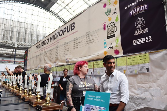 Prime Minister visits Olympia London for opening of Great British Beer Festival