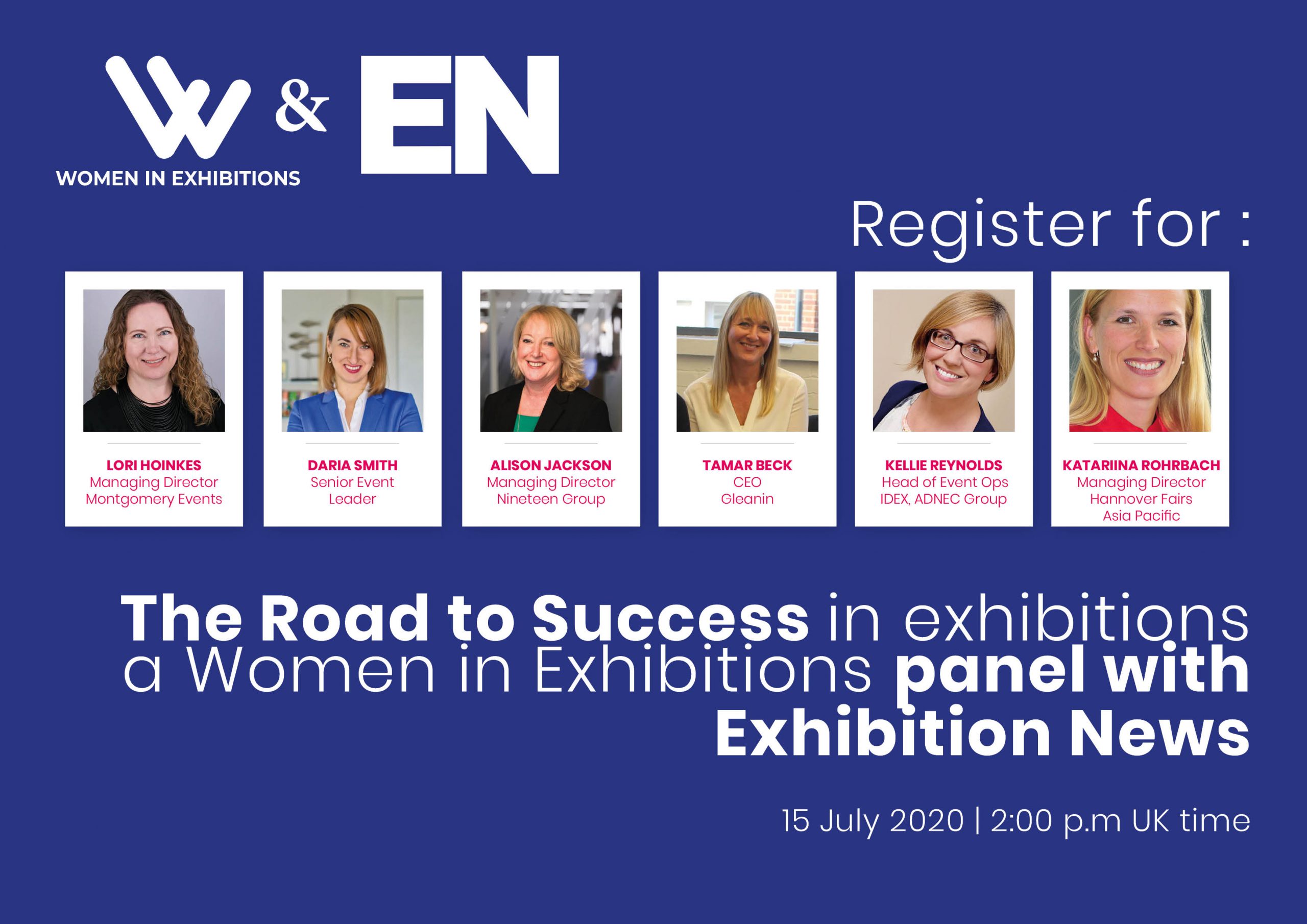 Register for free for Women In Exhibitions: the Road to Success