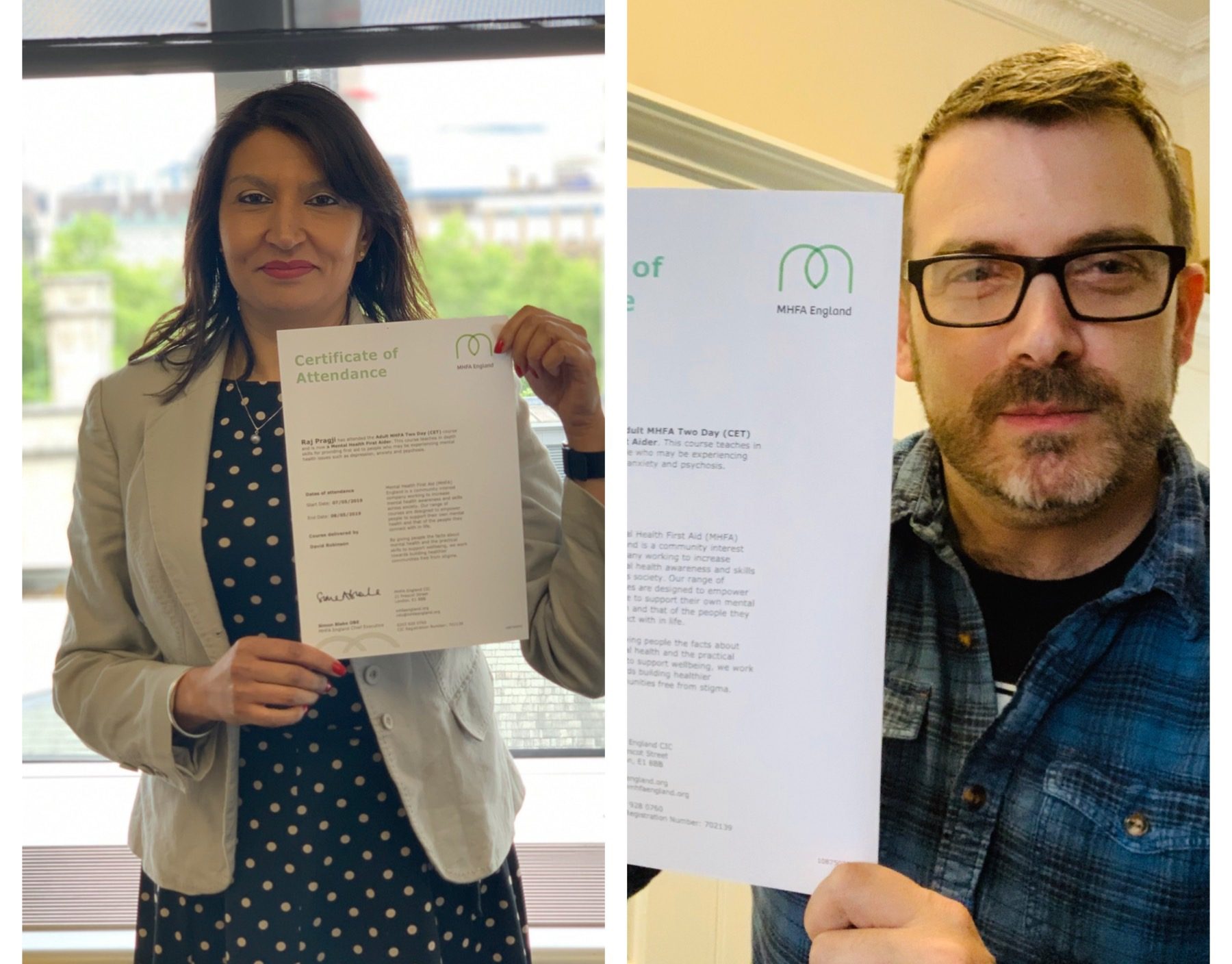 AEV project manager qualifies as mental health first-aider