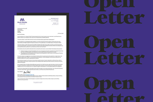 Open letter to the Prime Minister: urgent financial support needed for events industry