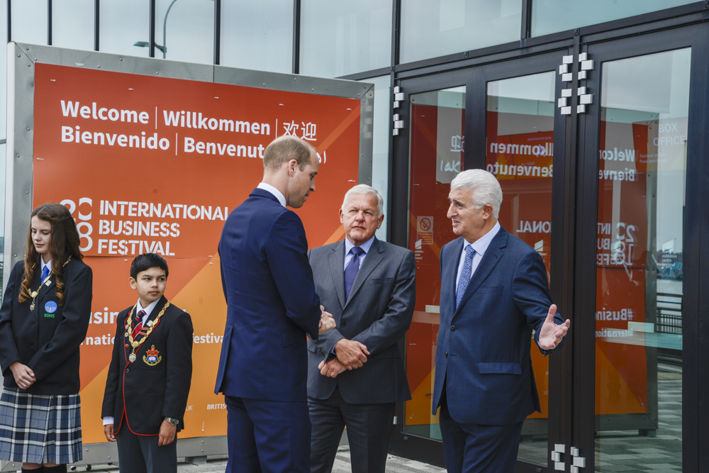 Duke of Cambridge visits International Business Festival