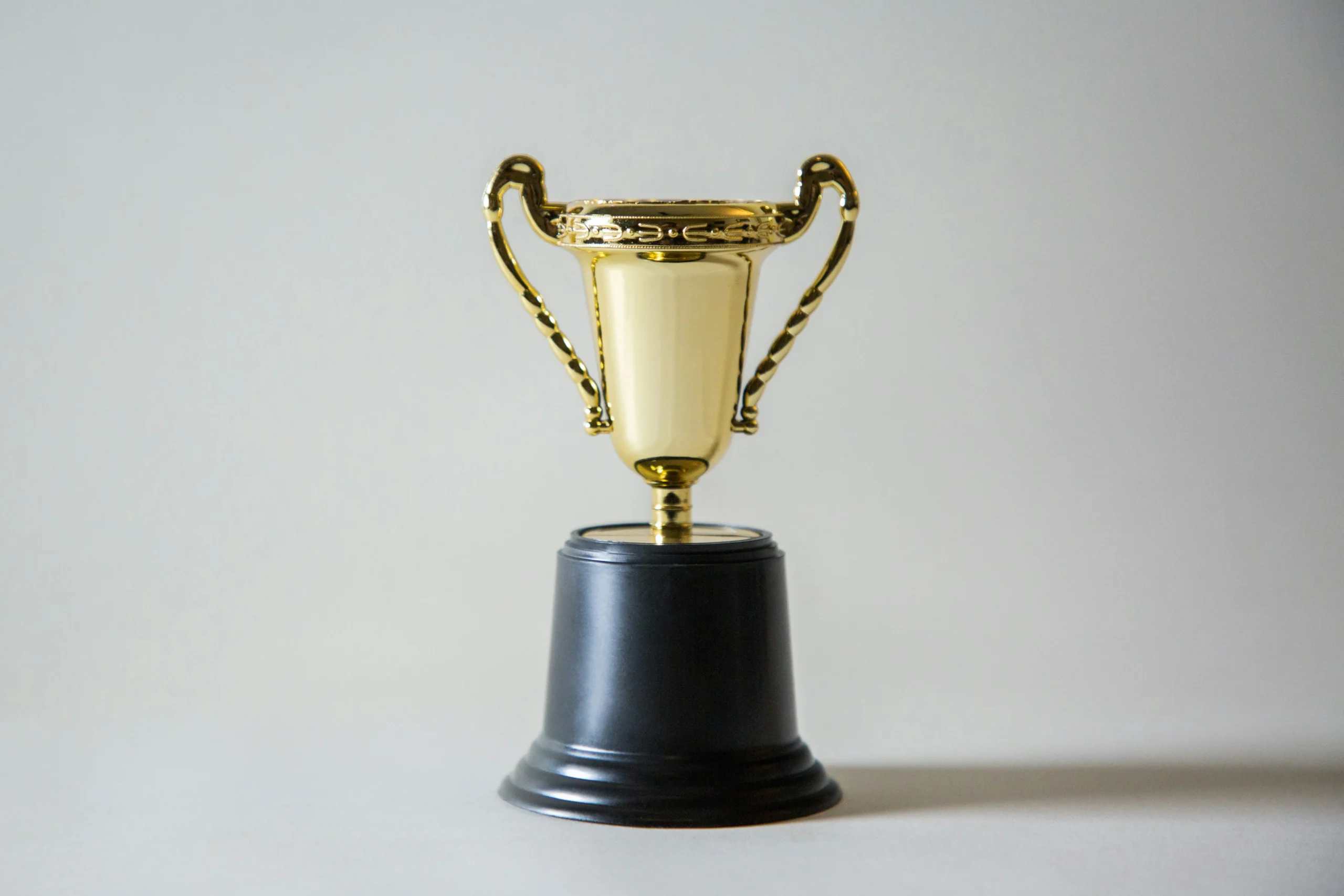 awards trophy gold stock image