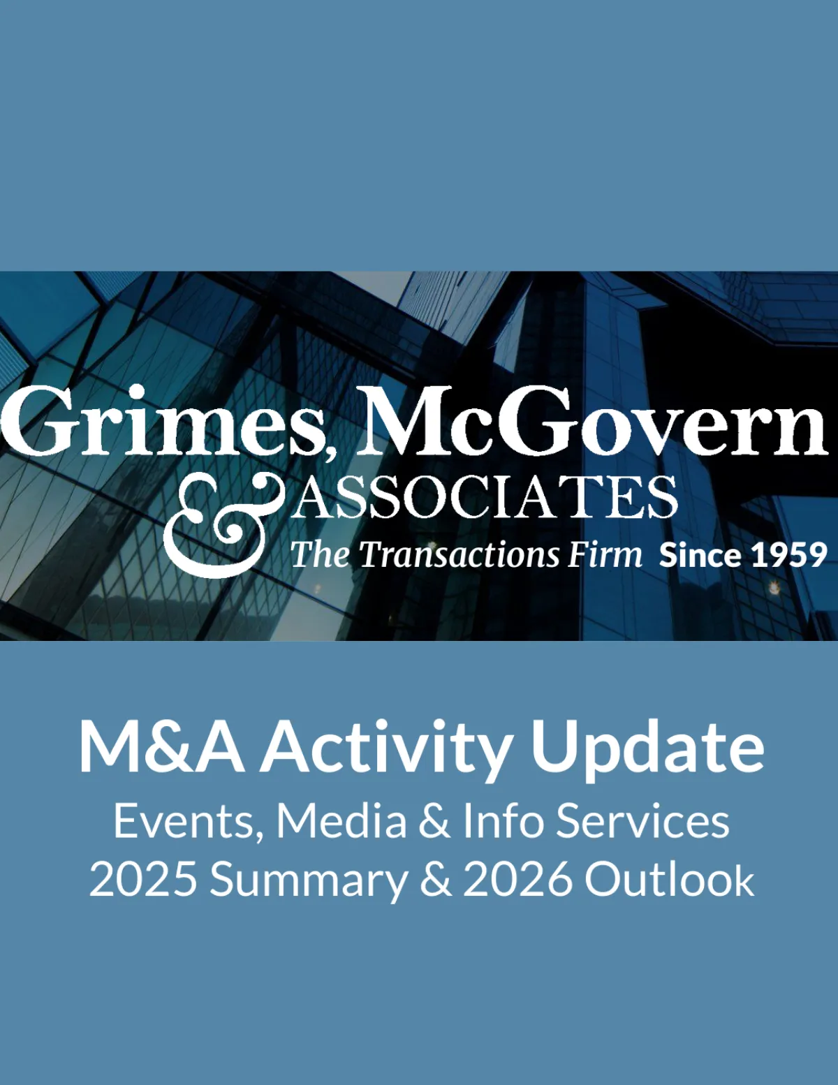 GMA Mergers and Acquisitions activity March 2026 report frontpage