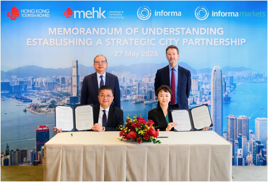 Hong Kong Tourism Board signs MoU with Informa Markets to bring in premium exhibition IPs