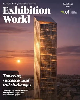 exhibition world magazine cover